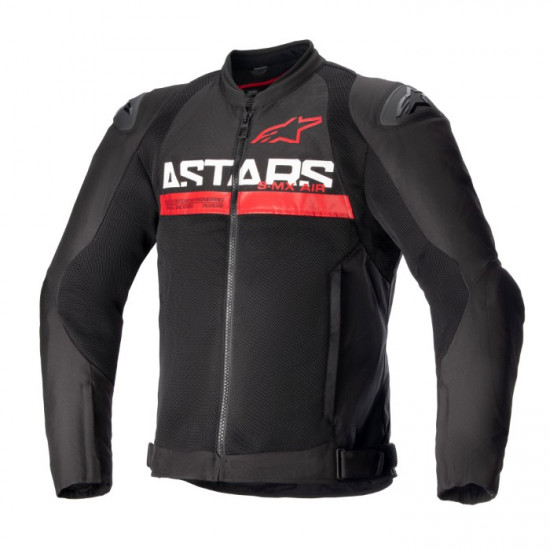 Alpinestars SMX Air Jacket Black Bright Red Mens Motorcycle Jackets - SKU 330652313032XL