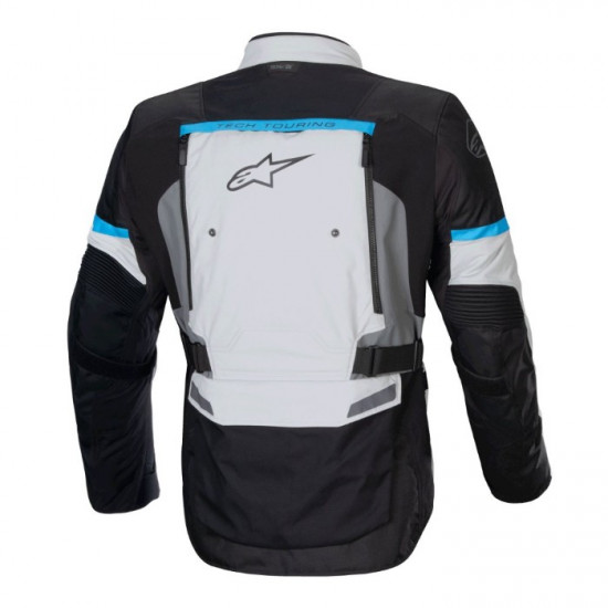 Alpinestars Bogota Pro Drystar Jacket Ice Grey Black Cyan