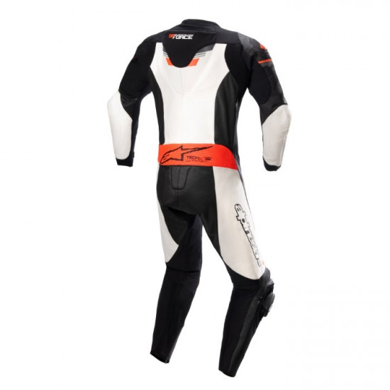 Alpinestars GP Force Chaser Leather Suit 1 Pc Black White Red Fluo