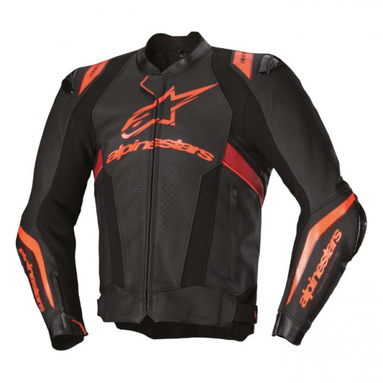 Alpinestars Missile V3 Ignition Leather Jacket Black Red