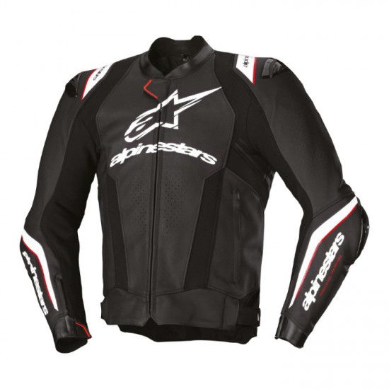 Alpinestars Missile V3 Ignition Leather Jacket Black White Mens Motorcycle Jackets - SKU 31003251250