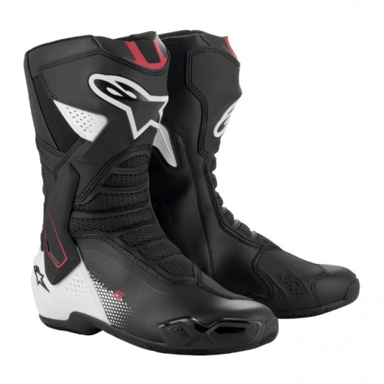 Alpinestars SMX-6 V3 Black White Red Graphic