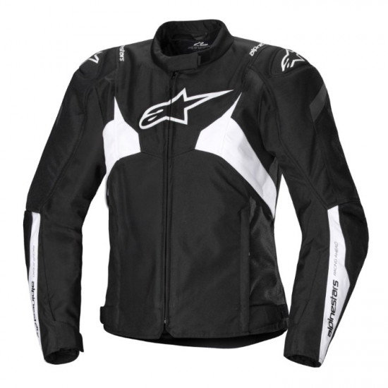 Alpinestars Stella T-Jaws V4 WP Jacket Black White Ladies Motorcycle Jackets - SKU 3210125122XL