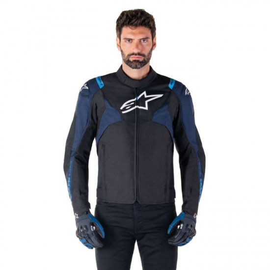 Alpinestars T-Jaws V4 WP Jacket Black Dark Blue Blithe Mens Motorcycle Jackets - SKU 320012513862XL from RaceLeathers Motorcycle Clothing