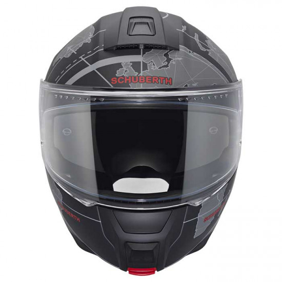 Schuberth C5 Globe Black Flip Front Motorcycle Helmets - SKU 910C5GLOBEBK53 from RaceLeathers Motorcycle Clothing