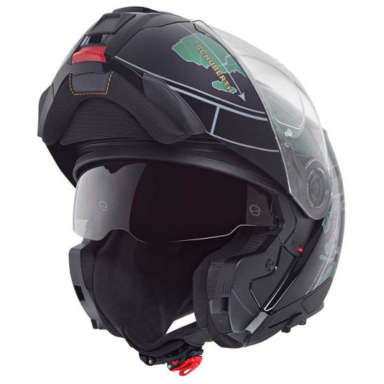 Schuberth C5 Globe Green Flip Front Motorcycle Helmets - SKU 910C5GLOBEGR53