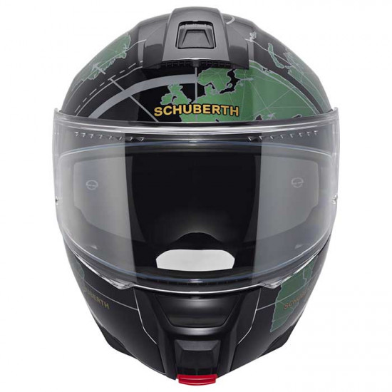 Schuberth C5 Globe Green Flip Front Motorcycle Helmets - SKU 910C5GLOBEGR53