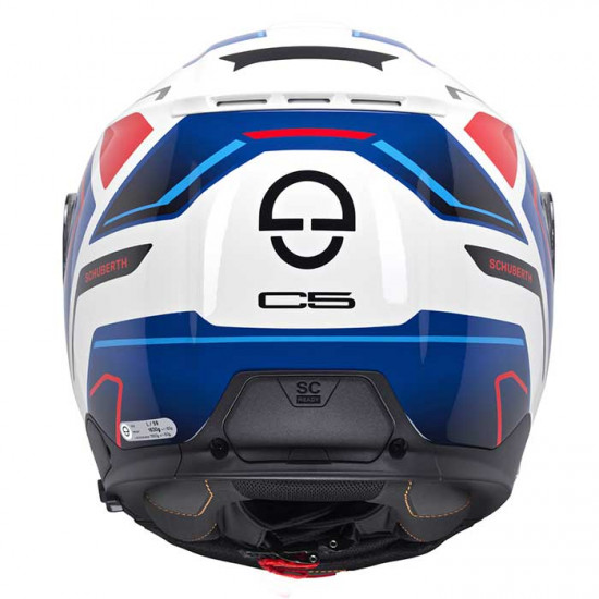 Schuberth C5 Omega White Flip Front Motorcycle Helmets - SKU 910C5OMWH53