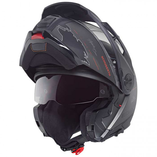 Schuberth E2 Atlas Anthracite Flip Front Motorcycle Helmets - SKU 910E2ATBK53 from RaceLeathers Motorcycle Clothing