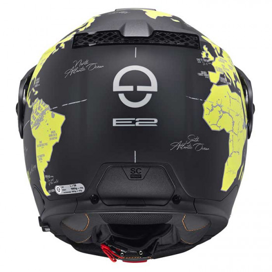 Schuberth E2 Atlas Yellow Flip Front Motorcycle Helmets - SKU 910E2ATYW53 from RaceLeathers Motorcycle Clothing