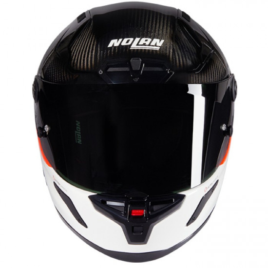 Nolan X-804 RS DOC 346 Carbon White Red Full Face Helmets - SKU 550/840008303460