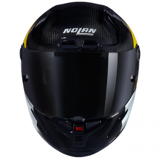 Nolan X-804 RS Combo Gara 350 Carbon Yellow Silver Full Face Helmets - SKU 550/840008403500