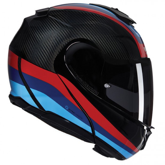 Nolan X-1005 Ultra Carbon Gran Tour 348 Carbon Red Blue Flip Front Motorcycle Helmets - SKU 551/150008363480