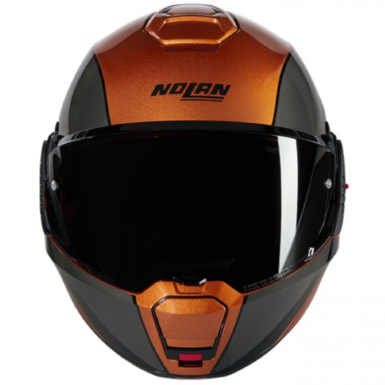 Nolan N120-1 Verniciatura Speciale 343 Grey Orange Flip Front Motorcycle Helmets - SKU 551/1F0007303430 from RaceLeathers Motorcycle Clothing