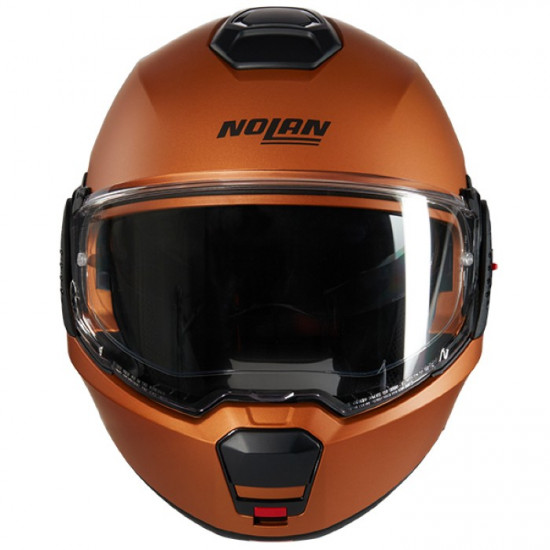 Nolan N120-1 Classico Nobile 319 Matt Orange Flip Front Motorcycle Helmets - SKU 551/1F0007353190 from RaceLeathers Motorcycle Clothing