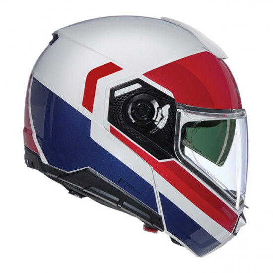 Nolan N90-3 06 Roboto 345 White Red Blue Flip Front Motorcycle Helmets - SKU 551/9Z0009163450 from RaceLeathers Motorcycle Clothing