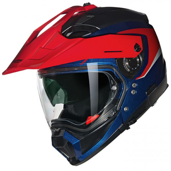 Nolan N70-2 X 06 Convinto 344 Red Blue Black Full Face Helmets - SKU 552/7Y0008193440