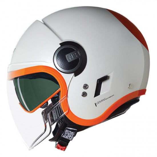 Nolan N21 Visor 06 Ocio 347 White Orange