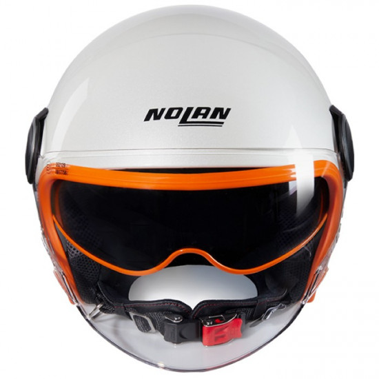 Nolan N21 Visor 06 Ocio 347 White Orange Open Face Helmets - SKU 553/2Y0007373470