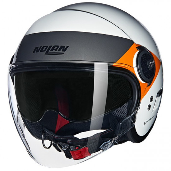 Nolan N21 Visor 06 Onirico 346 White Orange Silver