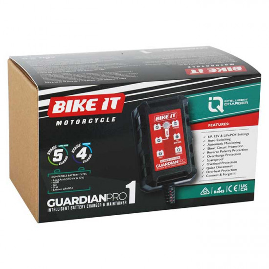 Bike It Guardian Pro 1 Battery Charger & Maintainer Battery Chargers - SKU BCH110