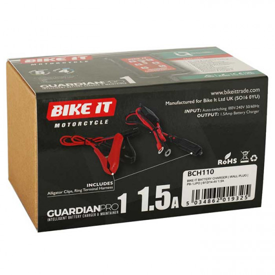 Bike It Guardian Pro 1 Battery Charger & Maintainer Battery Chargers - SKU BCH110