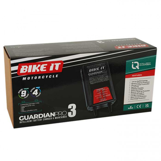 Bike It Guardian Pro 3 Battery Charger & Maintainer Battery Chargers - SKU BCH130