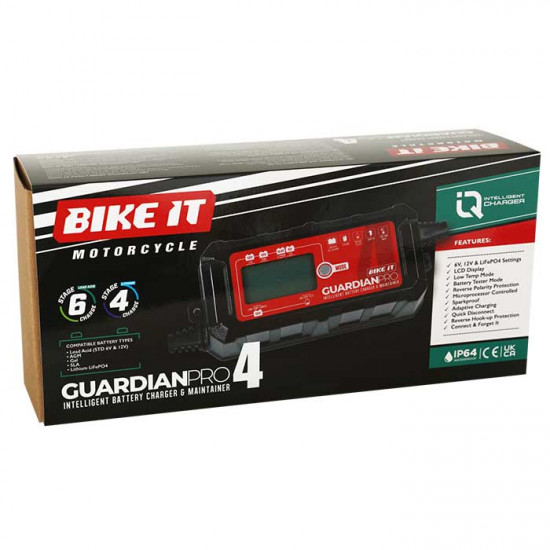 Bike It Guardian Pro 4 Battery Charger & Maintainer Battery Chargers - SKU BCH140