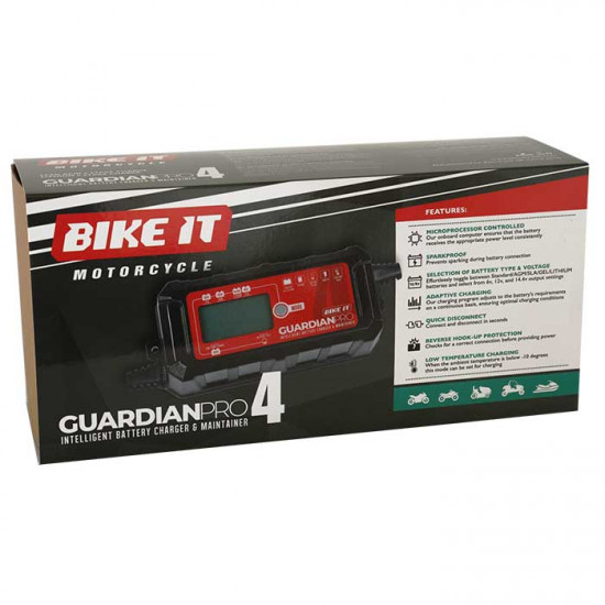 Bike It Guardian Pro 4 Battery Charger & Maintainer Battery Chargers - SKU BCH140