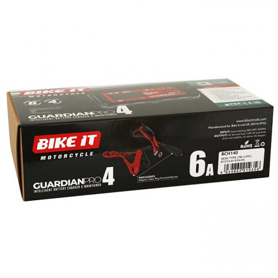 Bike It Guardian Pro 4 Battery Charger & Maintainer Battery Chargers - SKU BCH140