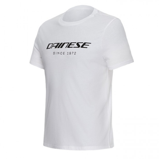 Dainese Essence Wordmark T-Shirt 003 White Casual Wear - SKU 920/189006700302 from RaceLeathers Motorcycle Clothing