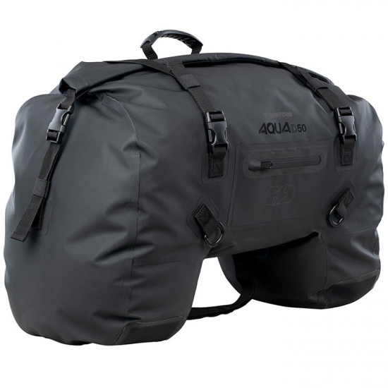 Oxford AQUA D-50 Duffle Bag Black Motorcycle Luggage - SKU OL706 from RaceLeathers Motorcycle Clothing