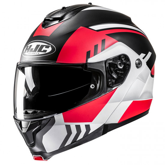 HJC C91N Kaon Red Flip Front Motorcycle Helmets - SKU C91NKR2XL from RaceLeathers Motorcycle Clothing