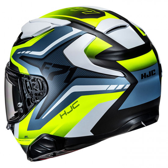 HJC F71 Fes MC3HSF Yellow Full Face Helmets - SKU F71FY2XL from RaceLeathers Motorcycle Clothing