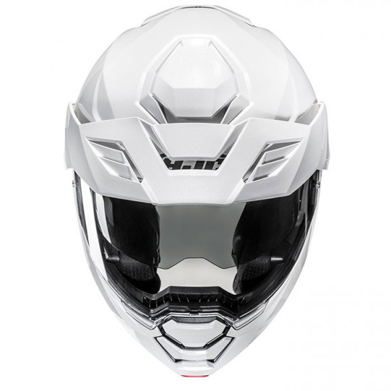 HJC I80 Pearl White Flip Up Dual Sport Helmet Flip Front Motorcycle Helmets - SKU I80W2XL from RaceLeathers Motorcycle Clothing