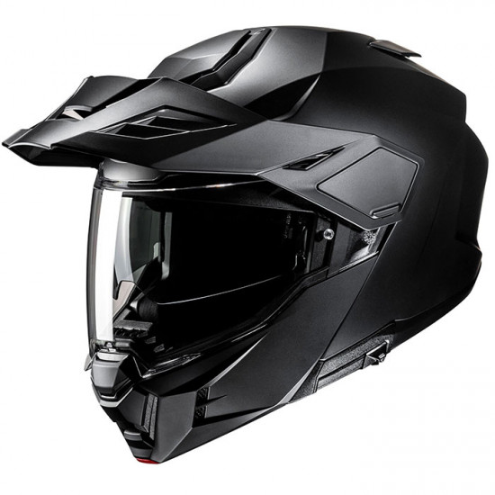 HJC I80 Semi Flat Black Flip Up Dual Sport Helmet Flip Front Motorcycle Helmets - SKU I80MB2XL from RaceLeathers Motorcycle Clothing