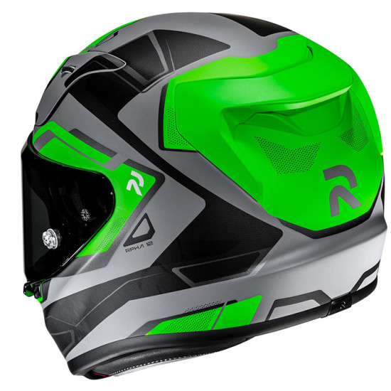 HJC RPHA 12 Brels MC4HSF Green Full Face Helmets - SKU RP12BRG2XL from RaceLeathers Motorcycle Clothing