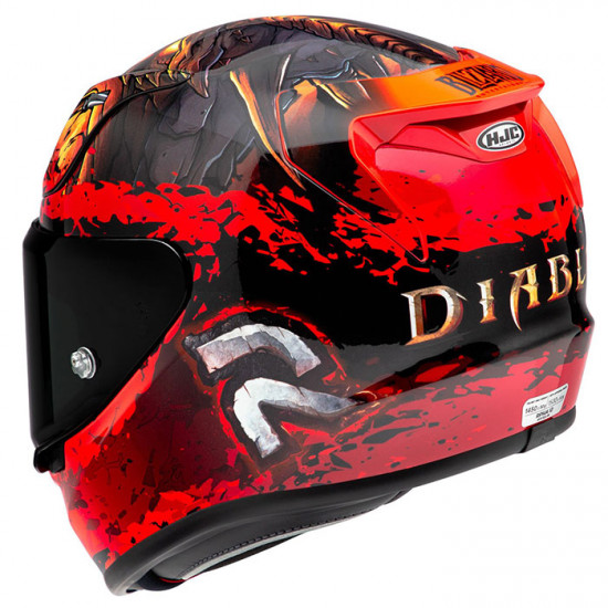 HJC RPHA 12 Diablo Blizzard MC1 Red Full Face Helmets - SKU RP12DB2XL from RaceLeathers Motorcycle Clothing