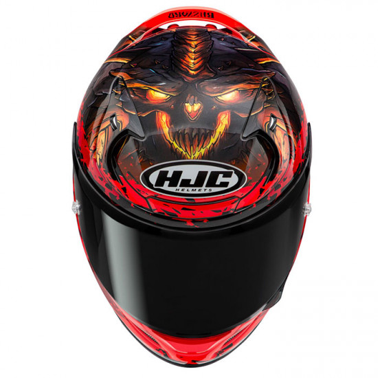 HJC RPHA 12 Diablo Blizzard MC1 Red Full Face Helmets - SKU RP12DB2XL from RaceLeathers Motorcycle Clothing