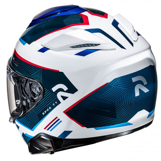 HJC RPHA 71 Ellon MC21 White Red Blue Full Face Helmets - SKU R71EW2XL from RaceLeathers Motorcycle Clothing