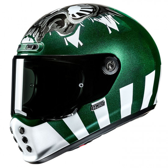 HJC V10 Crania MC4 Green Full Face Helmets - SKU V10CG2XL from RaceLeathers Motorcycle Clothing