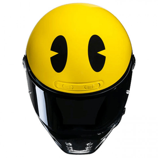 HJC V10 Pac-Man Bandai Namco MC3 Yellow Full Face Helmets - SKU V10PBN2XL from RaceLeathers Motorcycle Clothing