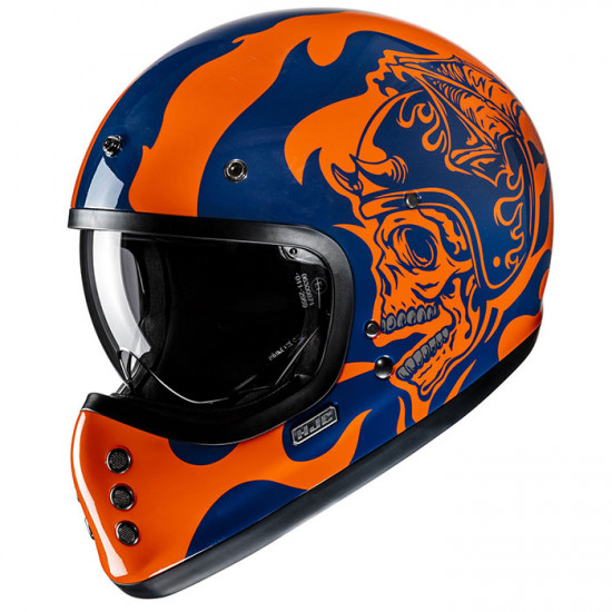 HJC V60 Flame MC27 Blue Orange