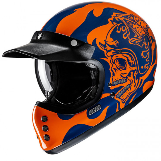 HJC V60 Flame MC27 Blue Orange