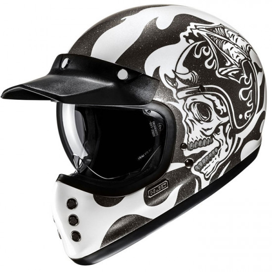 HJC V60 Flame MC5 Black Full Face Helmets - SKU V60FB2XL from RaceLeathers Motorcycle Clothing