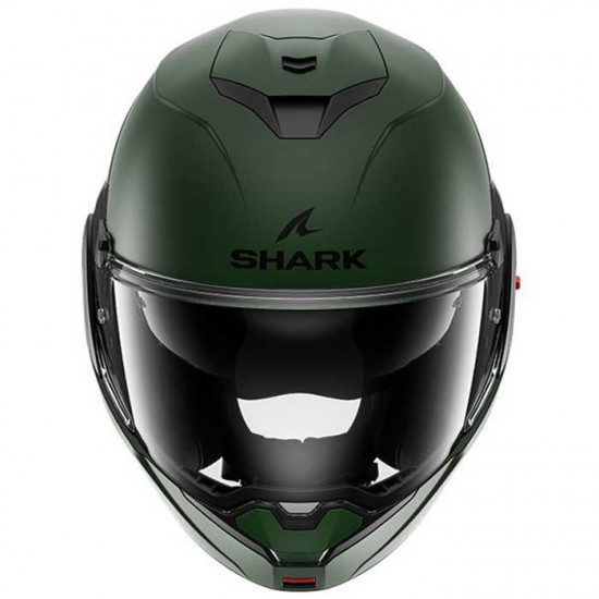 Shark OXO Matt Green Flip Front Motorcycle Helmets - SKU 235/HE8701E/G021 from RaceLeathers Motorcycle Clothing