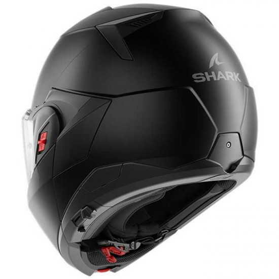 Shark OXO Matt Black Flip Front Motorcycle Helmets - SKU 235/HE8701E/KMA1 from RaceLeathers Motorcycle Clothing