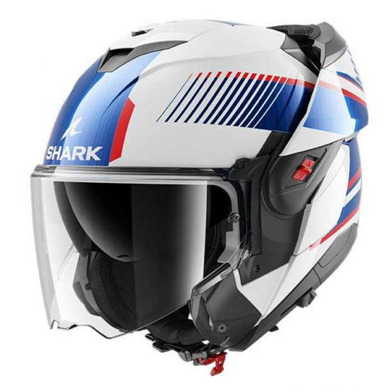 Shark OXO Sikter WUB Flip Front Motorcycle Helmets - SKU 235/HE8710E/WUB1 from RaceLeathers Motorcycle Clothing