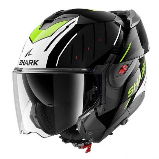 Shark OXO Rydger KWY Flip Front Motorcycle Helmets - SKU 235/HE8712E/KWY1 from RaceLeathers Motorcycle Clothing