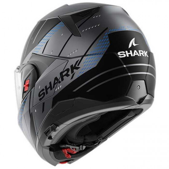 Shark OXO Rydger Matt ABK Flip Front Motorcycle Helmets - SKU 235/HE8713E/ABK1 from RaceLeathers Motorcycle Clothing